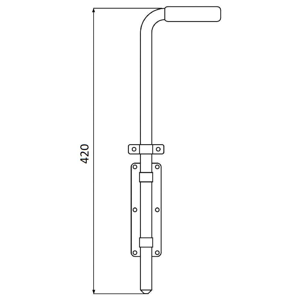 Fiksatorius vartams.