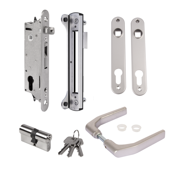 Įmontuojamos spynos FIFTYSET rinkinys 50mm ir didesniems profiliams