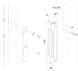 Locinox elektromagnetine spyna n-line-b/s-mag profiliams.