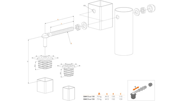 Locinox nerudijancio plieno vyris su poliamido kaisciu.