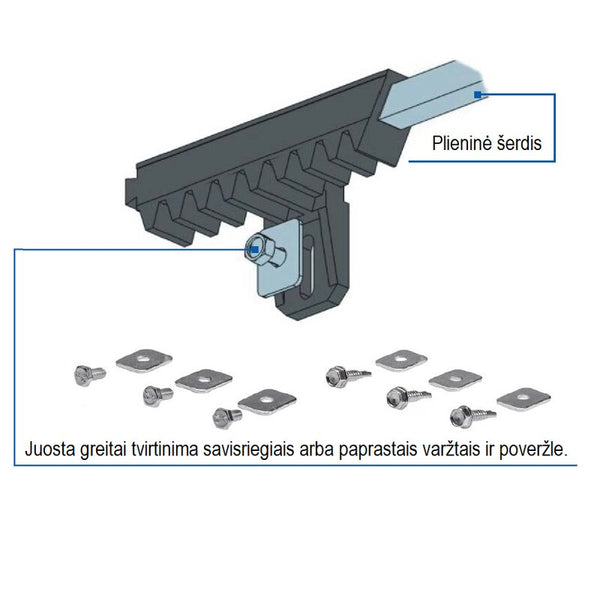 Krumpliaratine juosta l 400mm.