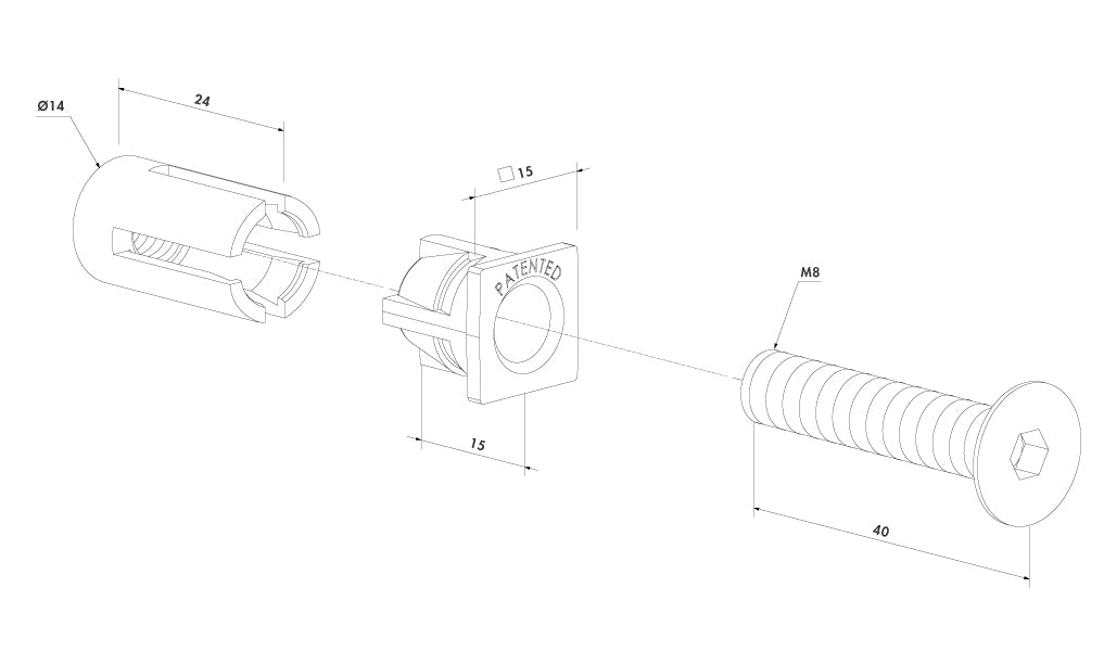 Locinox quick fix tvirtinimo varztai.