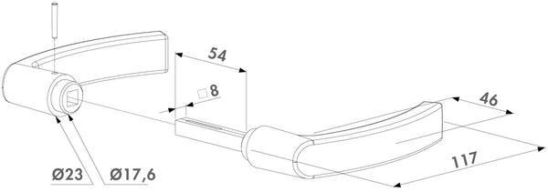 Locinox poliamido rankenos p tipo.