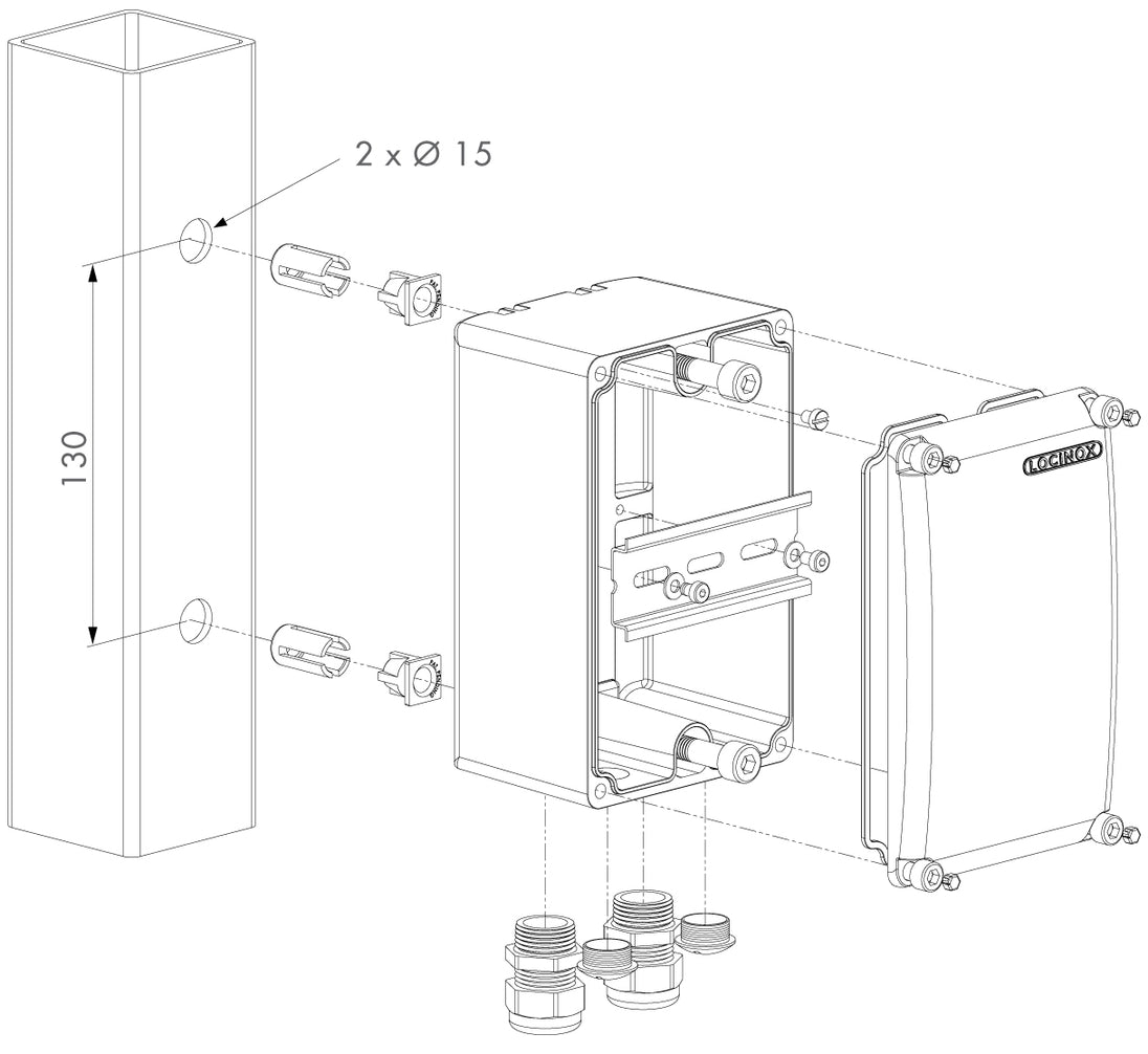 Locinox dezute transformatoriui maitinimo blokui.