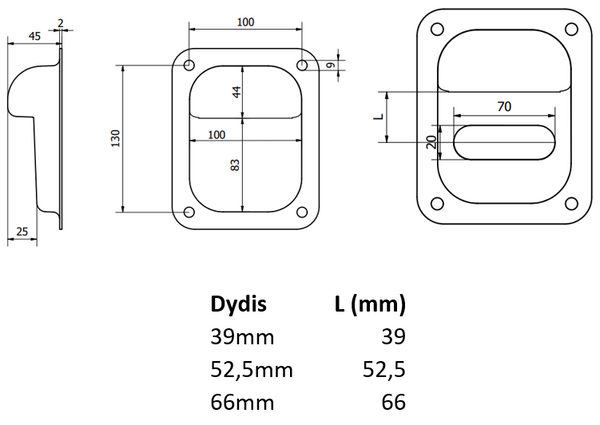 Uzdarymo stabdis atveriamiems vartams su ispjova fiksatoriui.