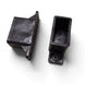 Juodas (RAL 9005) plastikinis tvoros skersinio laikiklis 20x40 mm