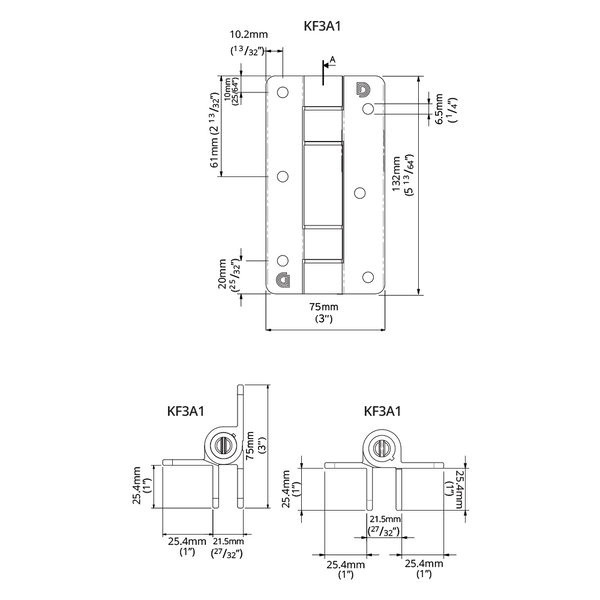 D&D Technologies vyriai juodi aliumininiai su pritraukimu 2vnt tvirtinimui prie sienos tvoros varteliams iki 20kg.