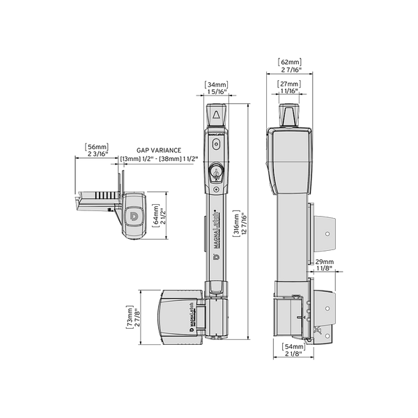 D&D Technologies apsauginis skląstis varteliams - trumpas.