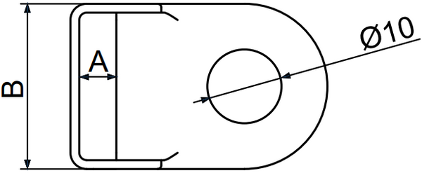 Pagalbinė tvirtinimo detalė tinklinei tvorai.