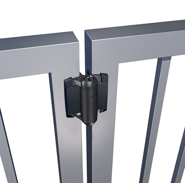 D&D Technologies vyriai su pritraukimu 2vnt (metalas-metalas) su 2 kojelėmis tvoros varteliams iki 30kg.