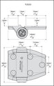 D&D Technologies vyriai su pritraukimu 2vnt (metalas-medis) be kojelių tvoros varteliams iki 30kg.