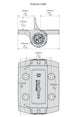 D&D Technologies vyriai su pritraukimu 2vnt (metalas-metalas) su 1 kojele tvoros varteliams iki 70kg.
